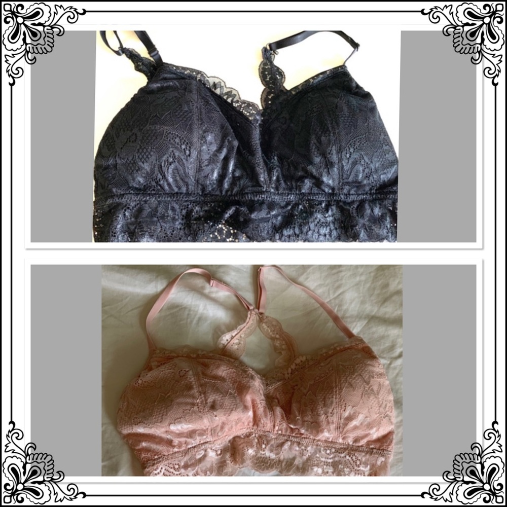 NWOT Lot of 2 lacy BCBG Bralettes